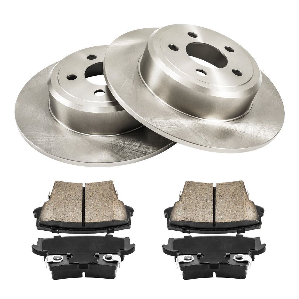 Rear Brake Rotors and Pads Kit for Chrysler 300 (2012–2020) 3.6L