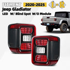 LED Tail Lights for Jeep Gladiator (2020–2026) W/BSD W/O Module Left+Right Pair