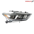 Right Headlight for Nissan Maxima (2016–2018) Halogen with LED DRL Black Clear