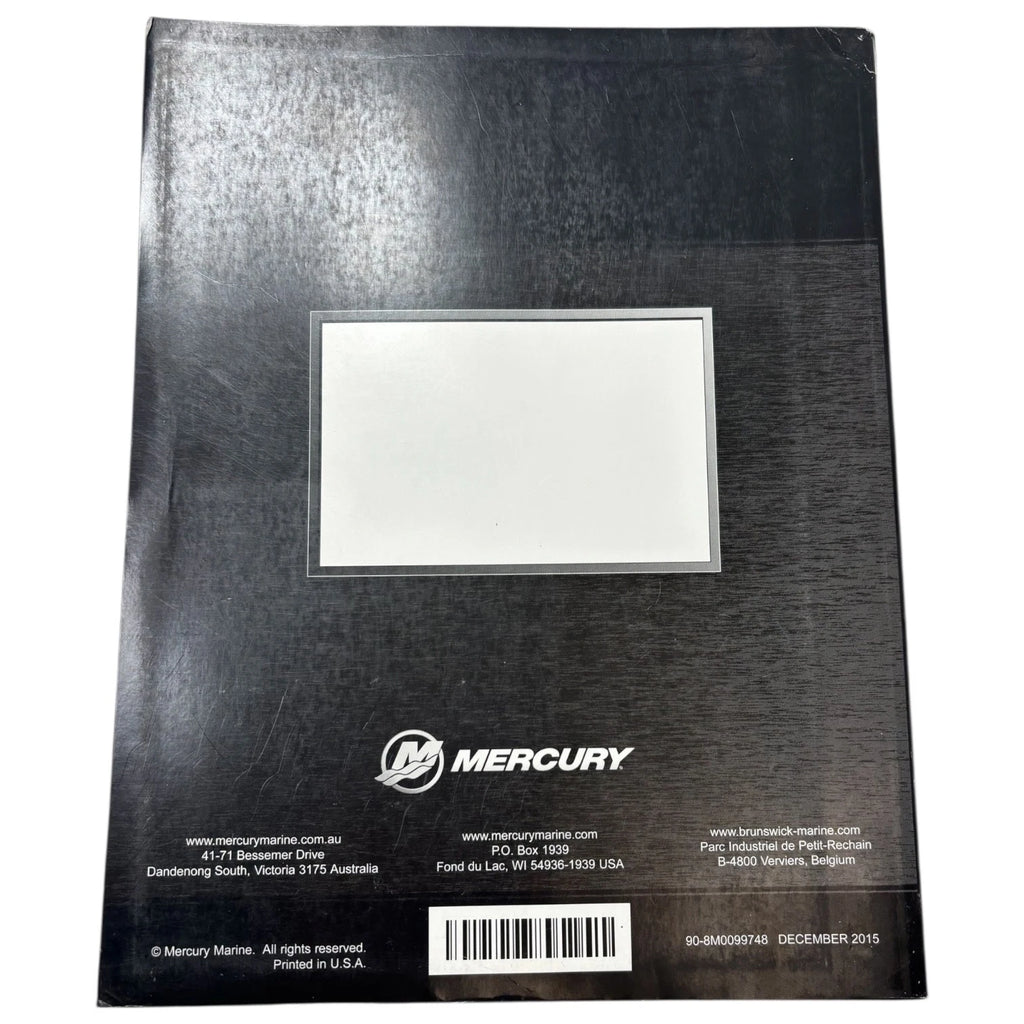Service Manual for Mercury MerCruiser 6.2L (2015) 90-8M0099748