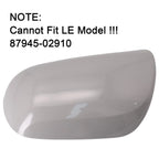 White Rear View Mirror Housing Cap for Toyota Corolla (2007–2013)