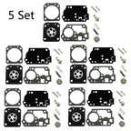 5X Carburetor Rebuild Kit for Poulan PP330 PP335 (ZAMA RB-168 C1M-W44)