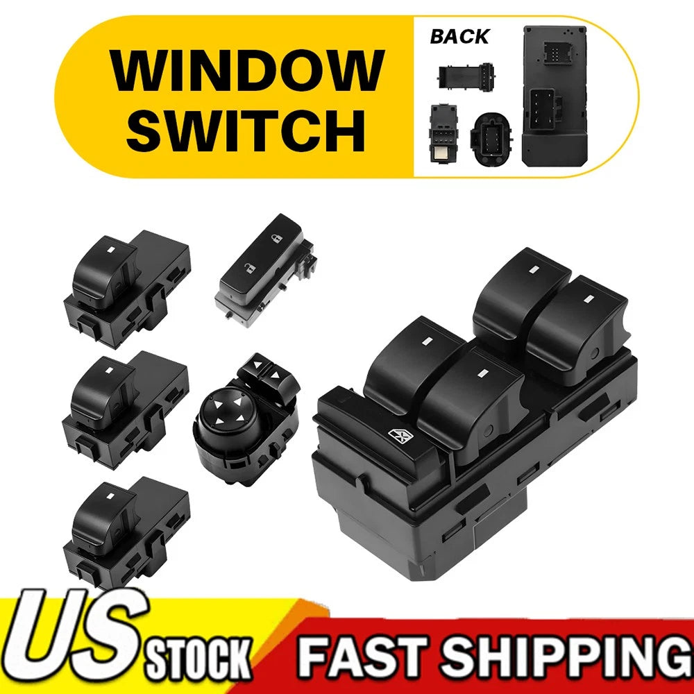 Set of 2 Window Switches for Chevy GMC (2007â2013)