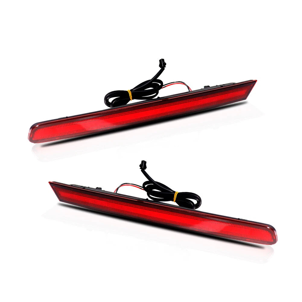 2X LED Bumper Reflectors Rear Fog Lights for Ford Explorer (2011–2015)