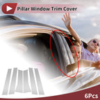 6Pcs Door Pillar Window Trim for Mitsubishi Xpander (2017–2023) Chrome