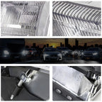 Direct Replacement Headlight for Dodge Ram 1500-3500 (1994–2002) Chrome Housing