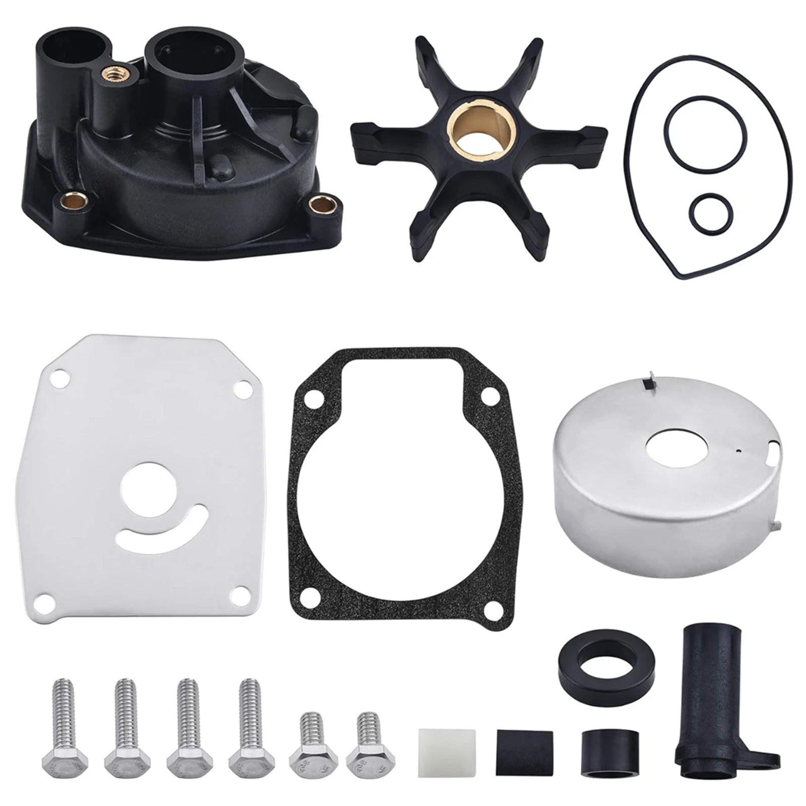Water Pump Impeller Kit 438597 432955 18-3389 for Johnson Evinrude 60-75HP (N/A)