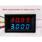 DC 0-200V 4 Digit LED Dual Function Meter for Voltage Current Monitoring