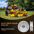 Flat Idler Pulley for Wright Commercial Lawn Mower (71460009)