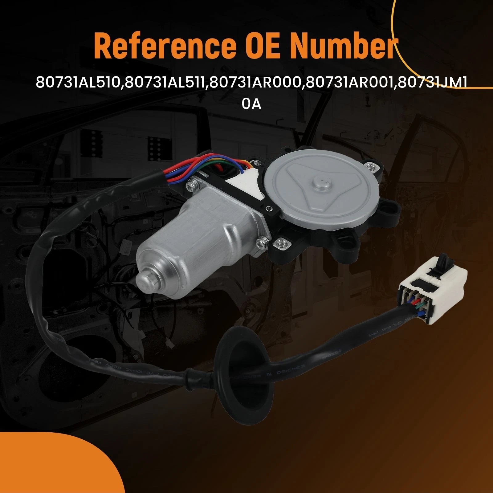 Front Right Window Motor for Infiniti FX35 FX45 G35 Q45 (2002–2008) 80731AR001
