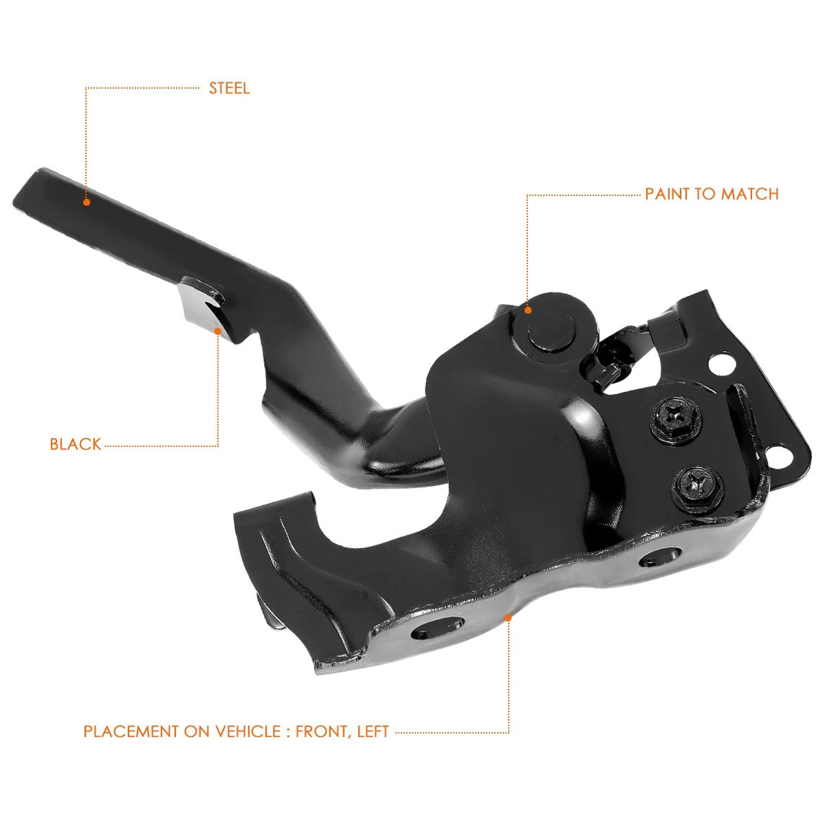 Left Driver Side Steel Engine Hood Hinge for Lexus GX460 (2010–2021)
