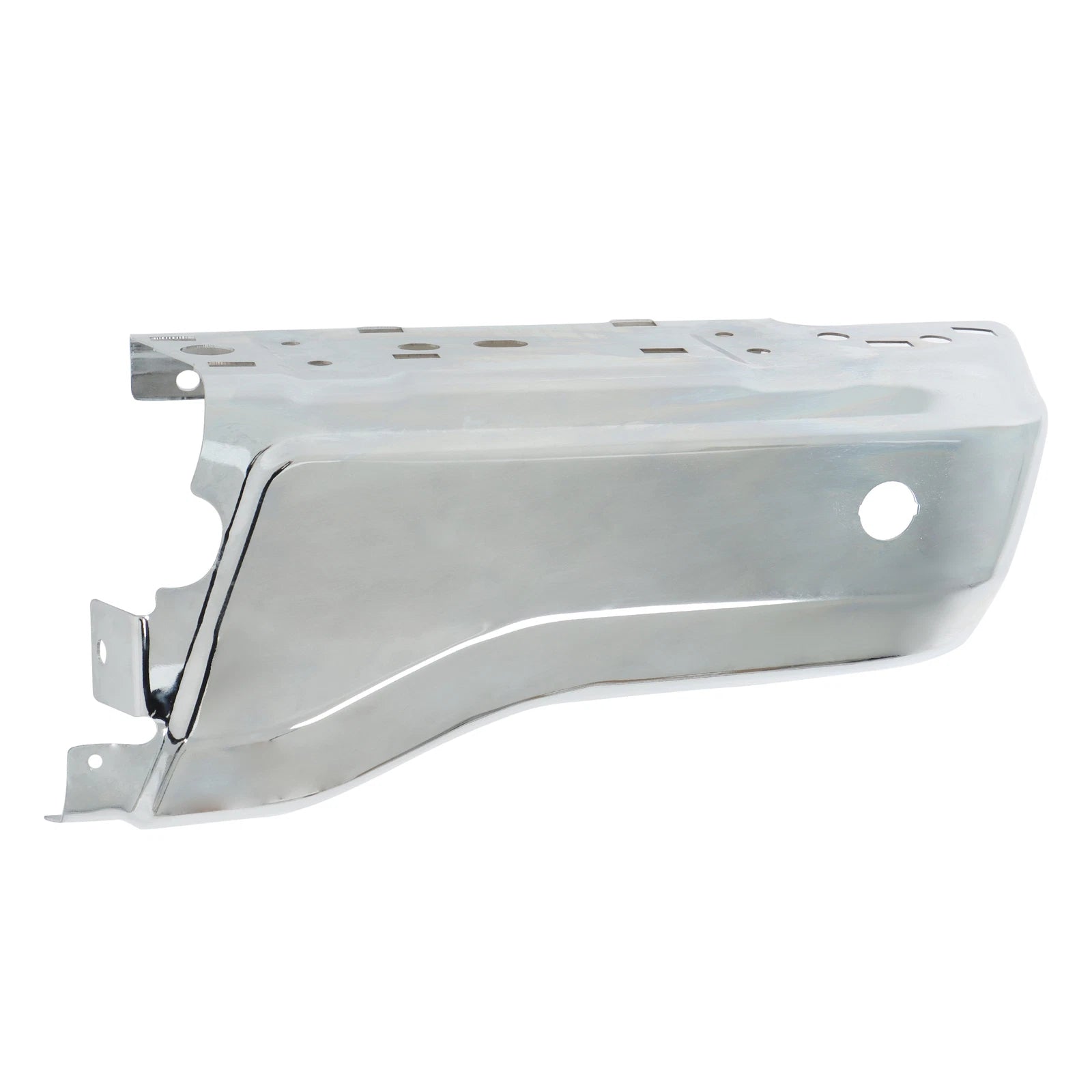 Rear Right Side Bumper End for Ford Ranger (2019–2023) Chrome with Sensor Holes