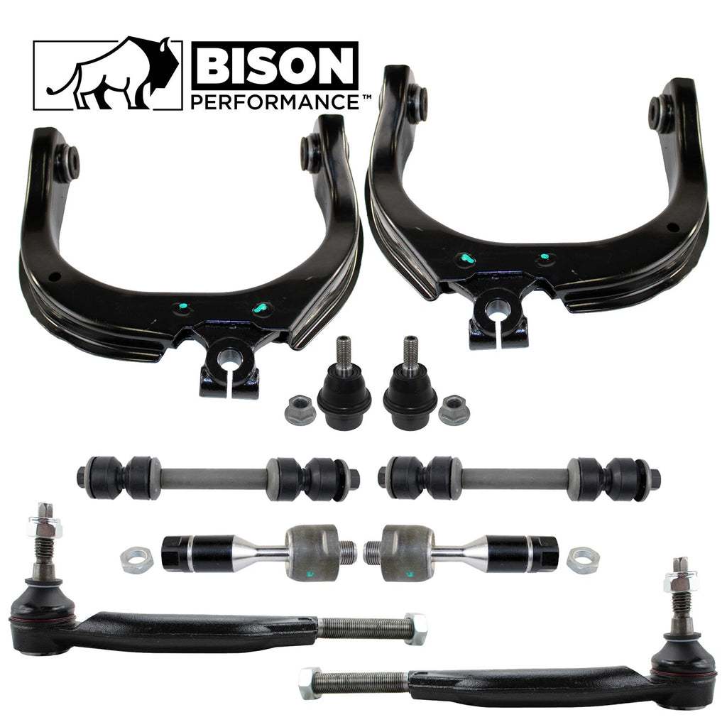 10pc Front Upper Control Arm Sway Bar Tie Rod Kit for GMC Saab