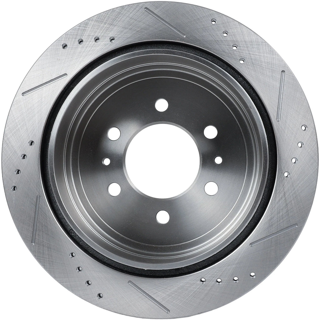 Rear Drilled Slotted Brake Rotors for Ford F-150 (2004), Lincoln Mark LT (2006–2008)
