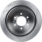 Rear Drilled Slotted Brake Rotors for Ford F-150 (2004), Lincoln Mark LT (2006–2008)