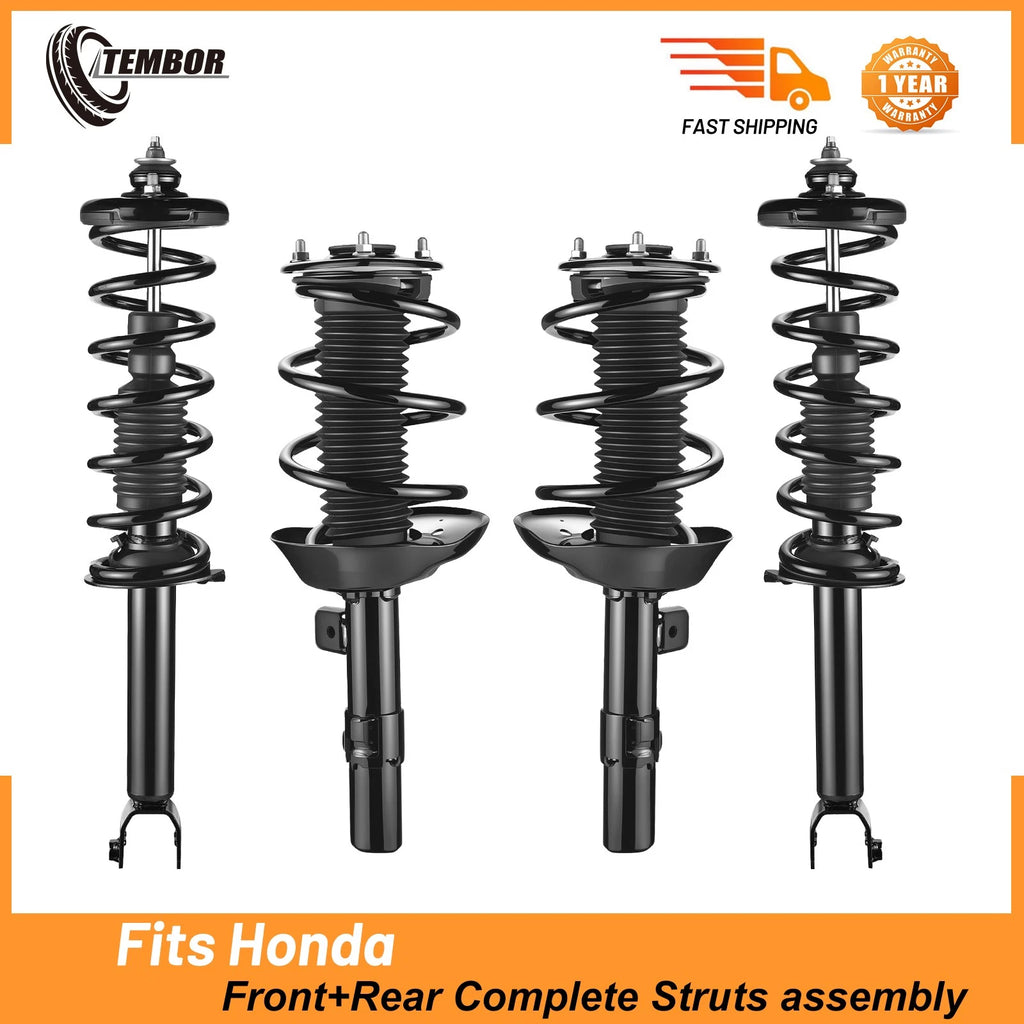 Front Rear Struts Shocks Coil Springs for Honda Accord 2013–2017 (4PCS)