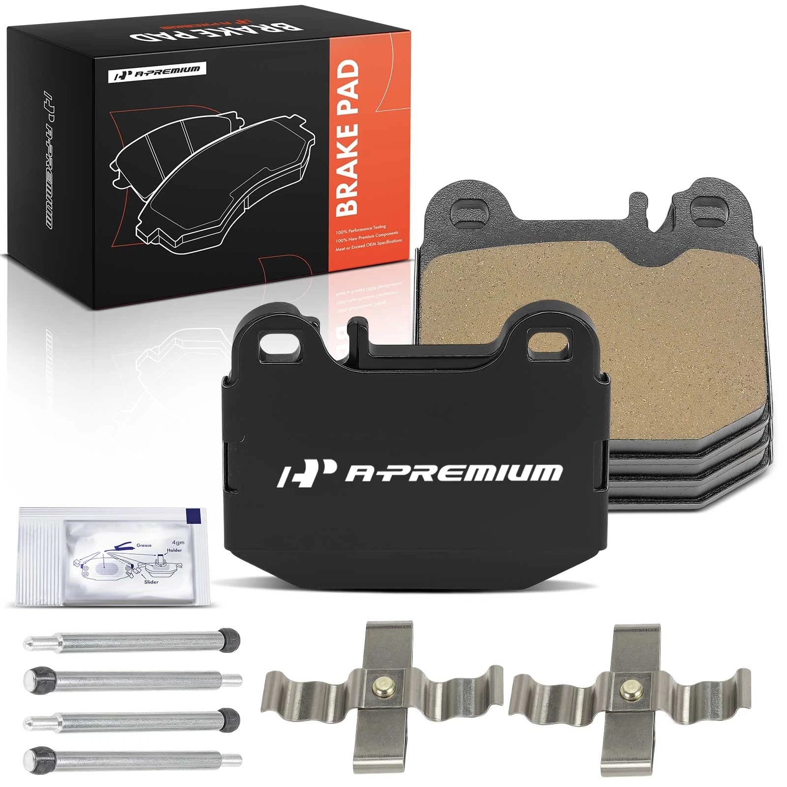 Set of 4 Rear Ceramic Brake Pads for Mercedes-Benz ML500 (2002–2005)