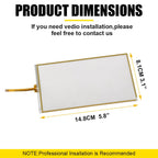 Touch Screen Glass Digitizer Panel for Toyota Tacoma (2014–2018)