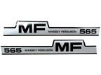 Bonnet Decal Set for Massey Ferguson 565 Tractors