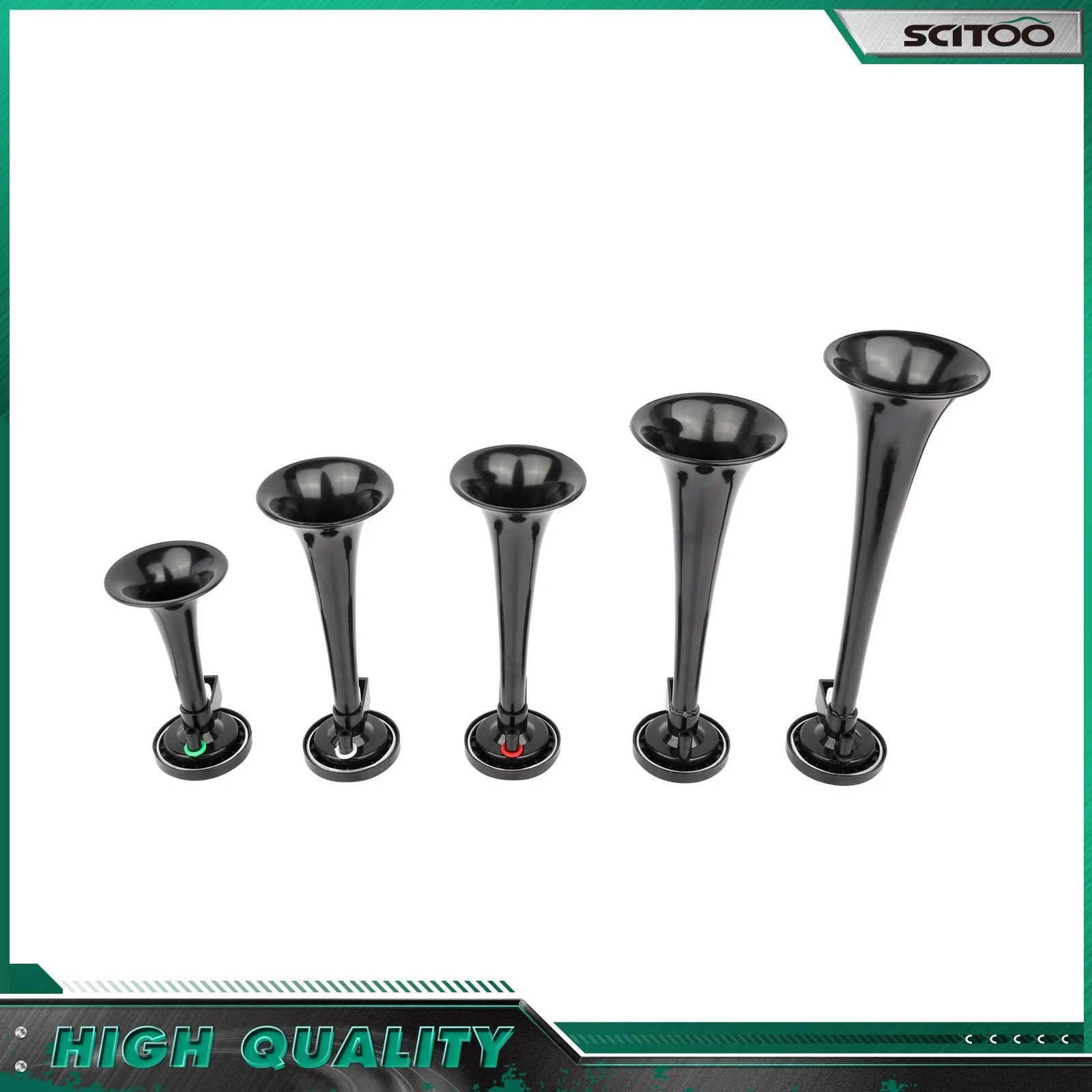 5 Trumpet Air Horn for Truck (12V, 130dB)