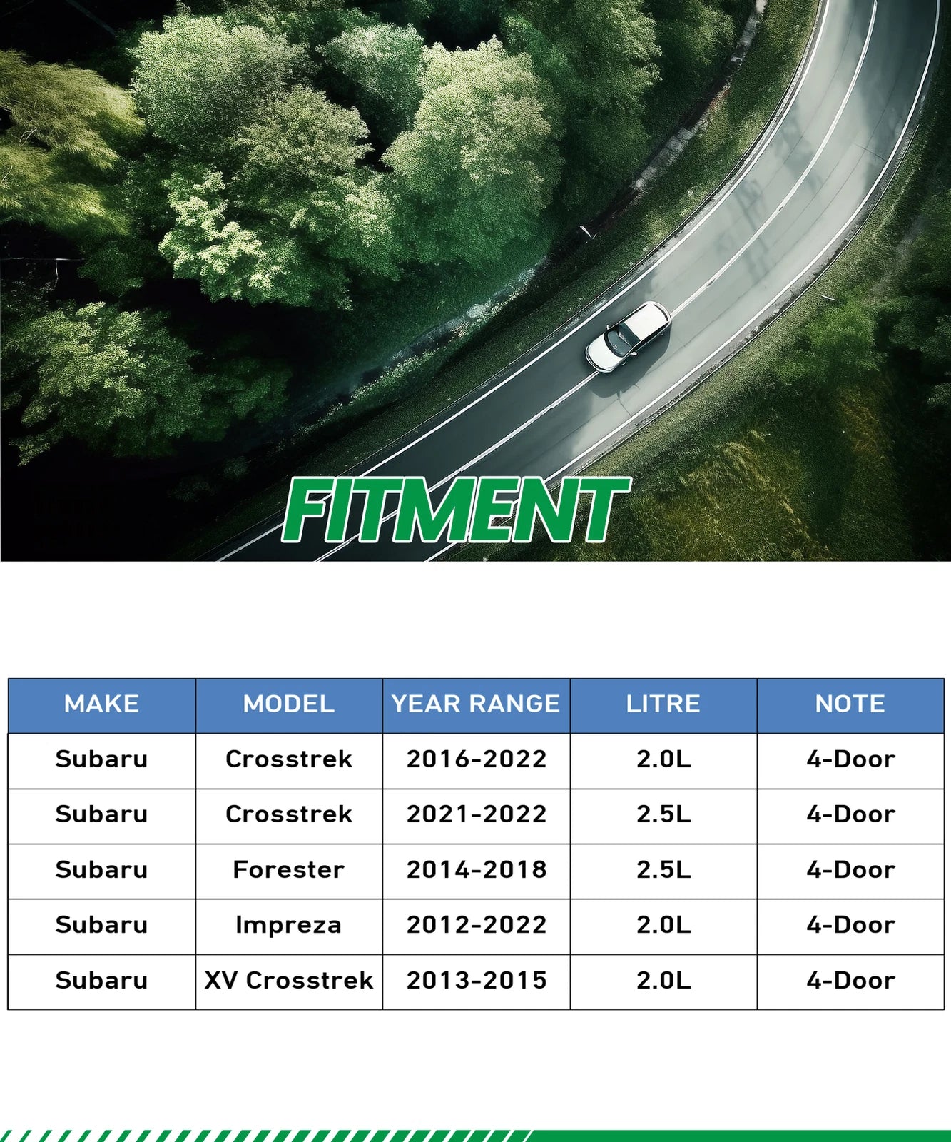 Rear Disc Brake Caliper Kits for Subaru Impreza Forester XV Crosstrek (2012–2023)