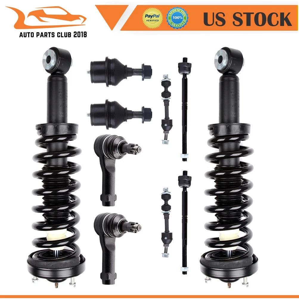 Front Struts Spring Assembly Sway Bar Tie Rods for Ford F-150 (2005)