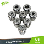 Set of 8 ER32 Spring Collets for CNC Milling Lathe Engraving Machine