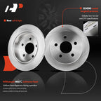 Set of 4 Disc Brake Rotors & Ceramic Pads for Chevy Impala (2000–2005)