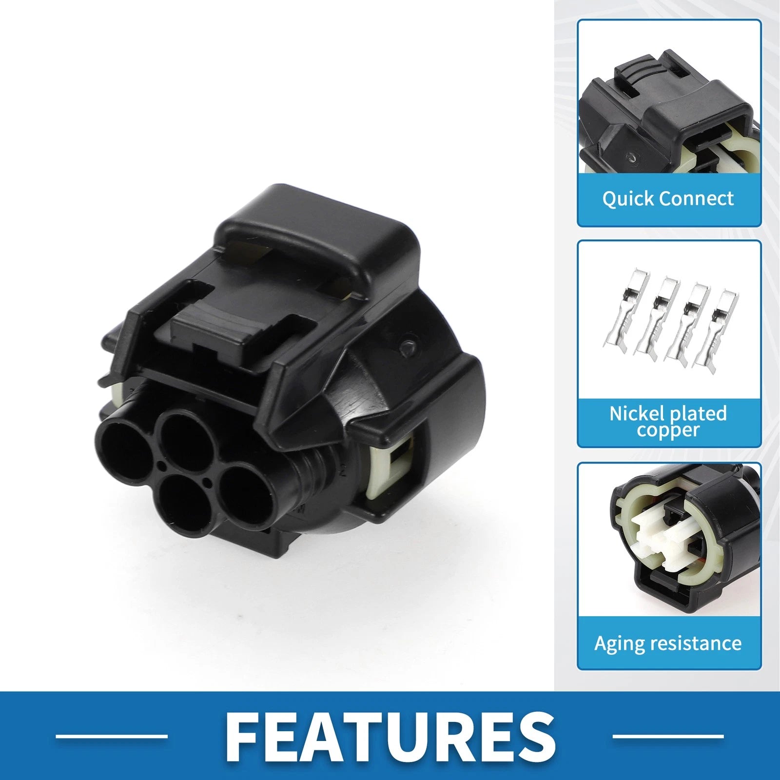 Air Conditioning Pressure Sensor Connector Plug for Toyota 