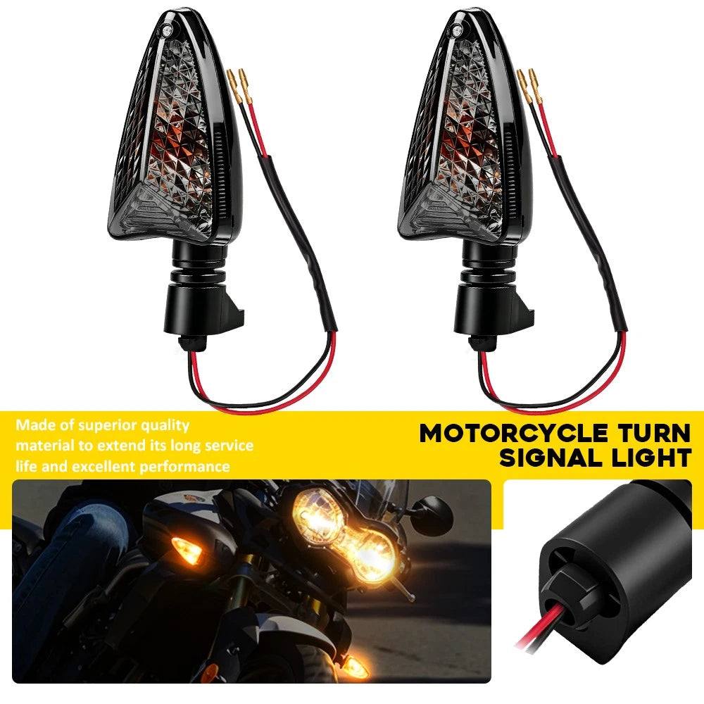 Motorcycle Signal Light Amber for Triumph Daytona 675 675R (2006–2017) Smoke Lens