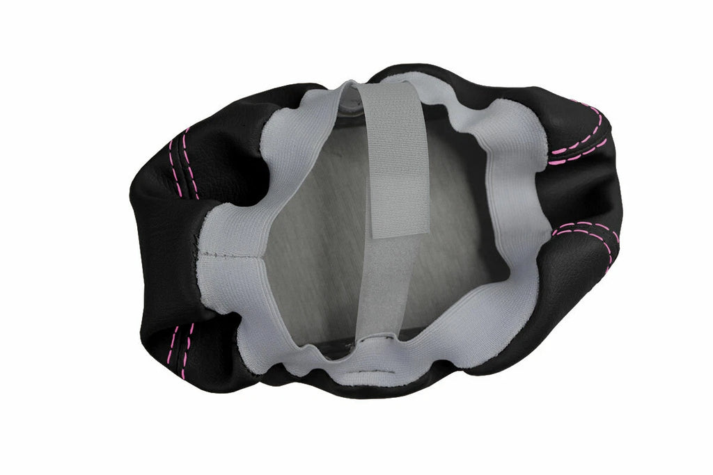 Console Lid Pull Over Cover Leather for Dodge Challenger (2008–2014) Pink Stitch