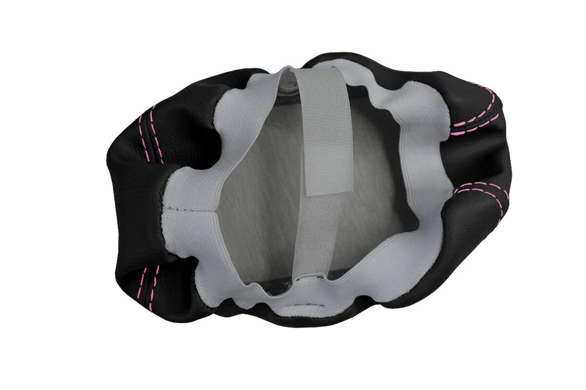 Console Lid Pull Over Cover Leather for Dodge Challenger (2008–2014) Pink Stitch