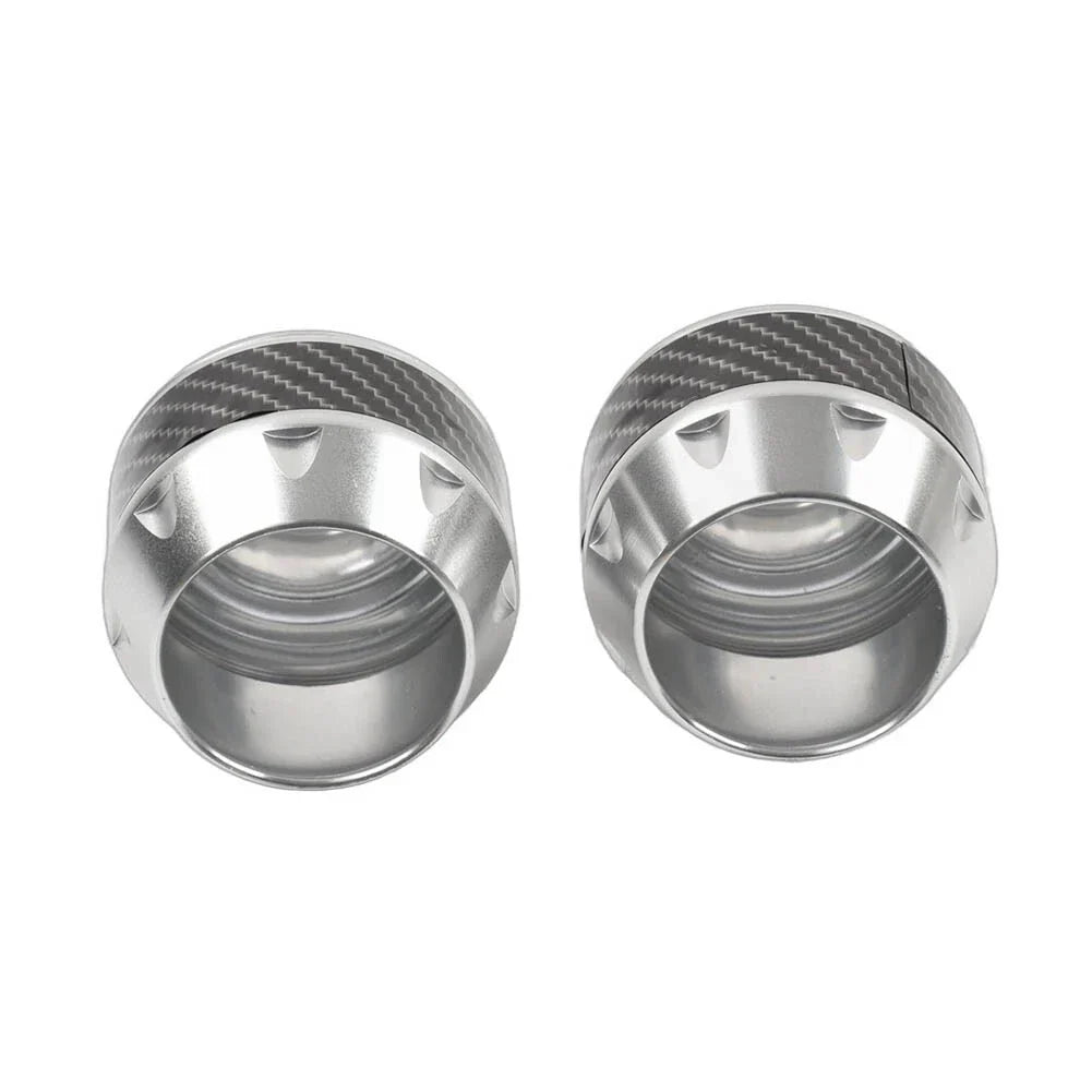 Silver Front Fork Frame Sliders for Motorcycle Crash Protection
