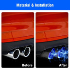 LED Luminous Muffler Tip Tail Pipe for Universal Cars (Carbon Fiber)
