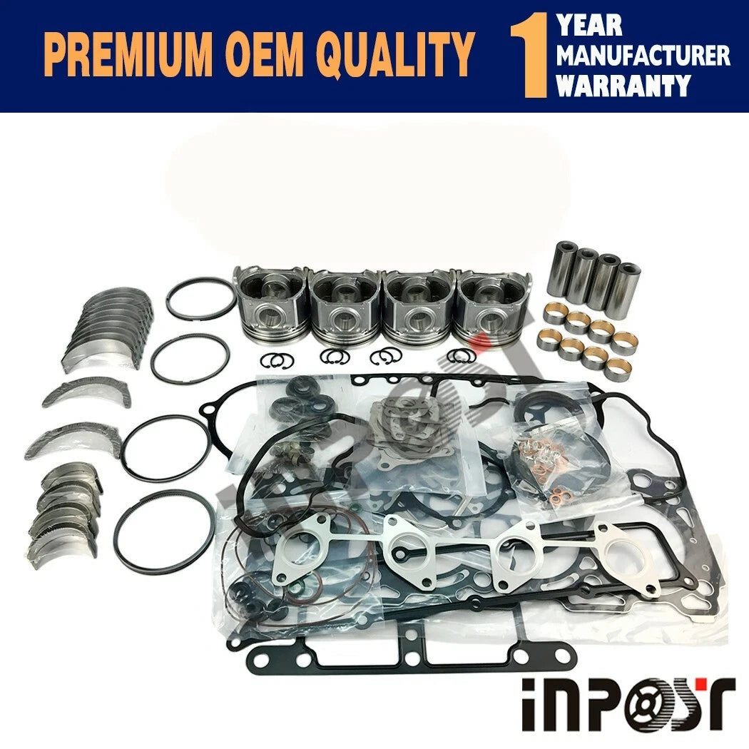 Overhaul Rebuild Kit for Kubota V3307T M6040 Bobcat S630 T650 S65 (2010–2023)