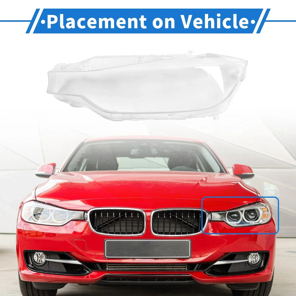 1 x Front Left Headlight Lens Cover for BMW 3 Series (2013 - 2015)