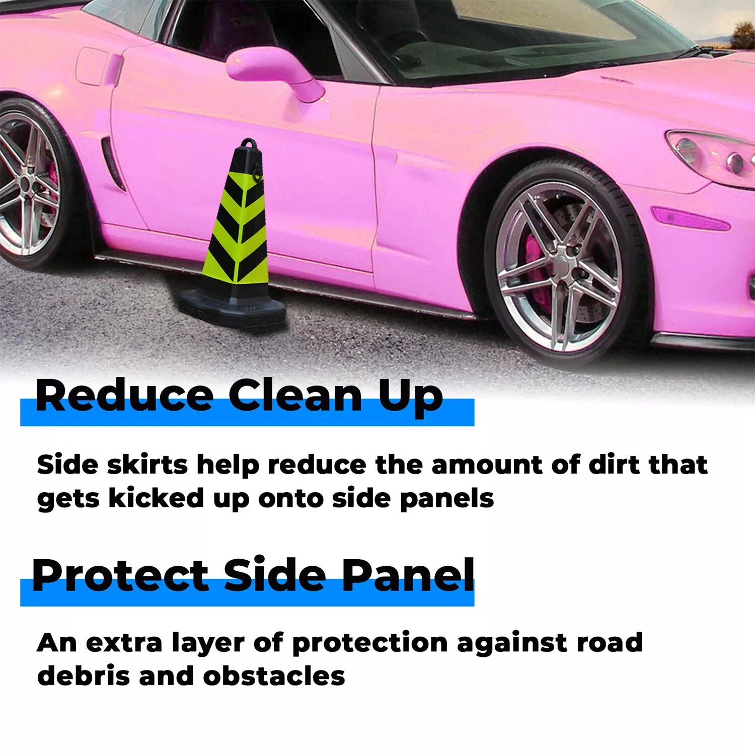 ZR1 Style Carbon Rear Trunk Wing Spoiler & Side Skirts for Corvette C6 (2005–2013)