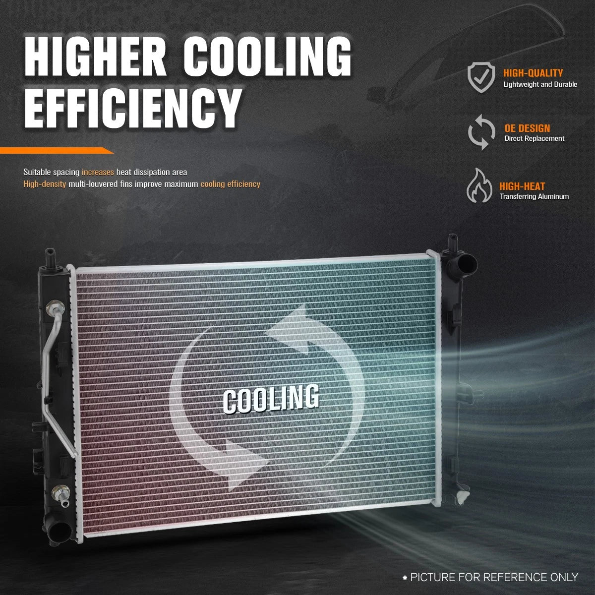 Aluminum Core Cooling Radiator DPI-13572 for Mazda MX-5 Miata (2016–2023)