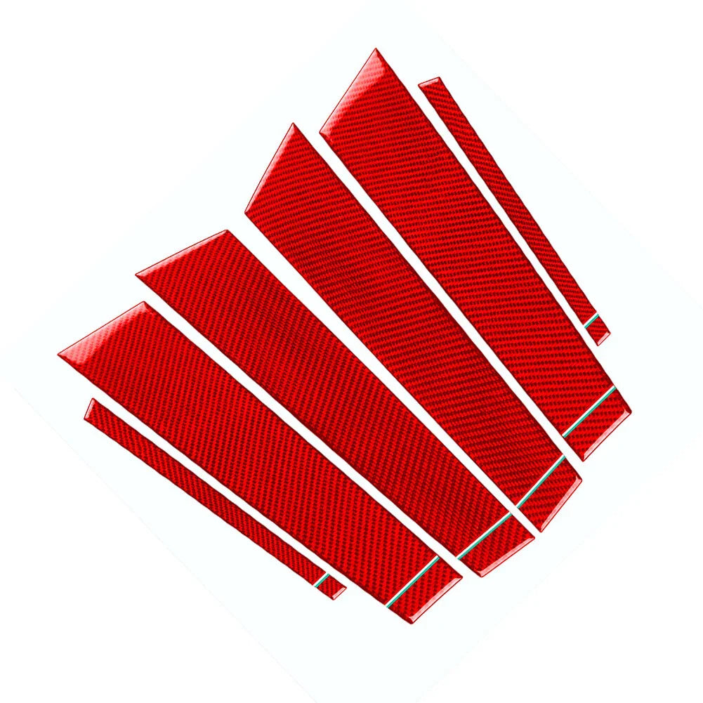 6 x B Pillar Post Panel Window Cover Trim for Alfa Romeo Giulia (2017-2021)