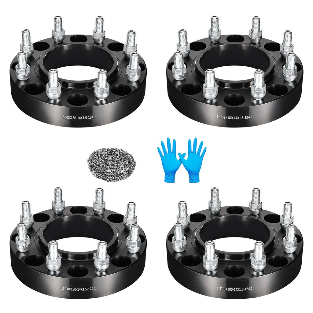 Set of 4 Hubcentric Wheel Spacers 1.5"/2" 8x180 for GMC Chevy Silverado 2500 3500