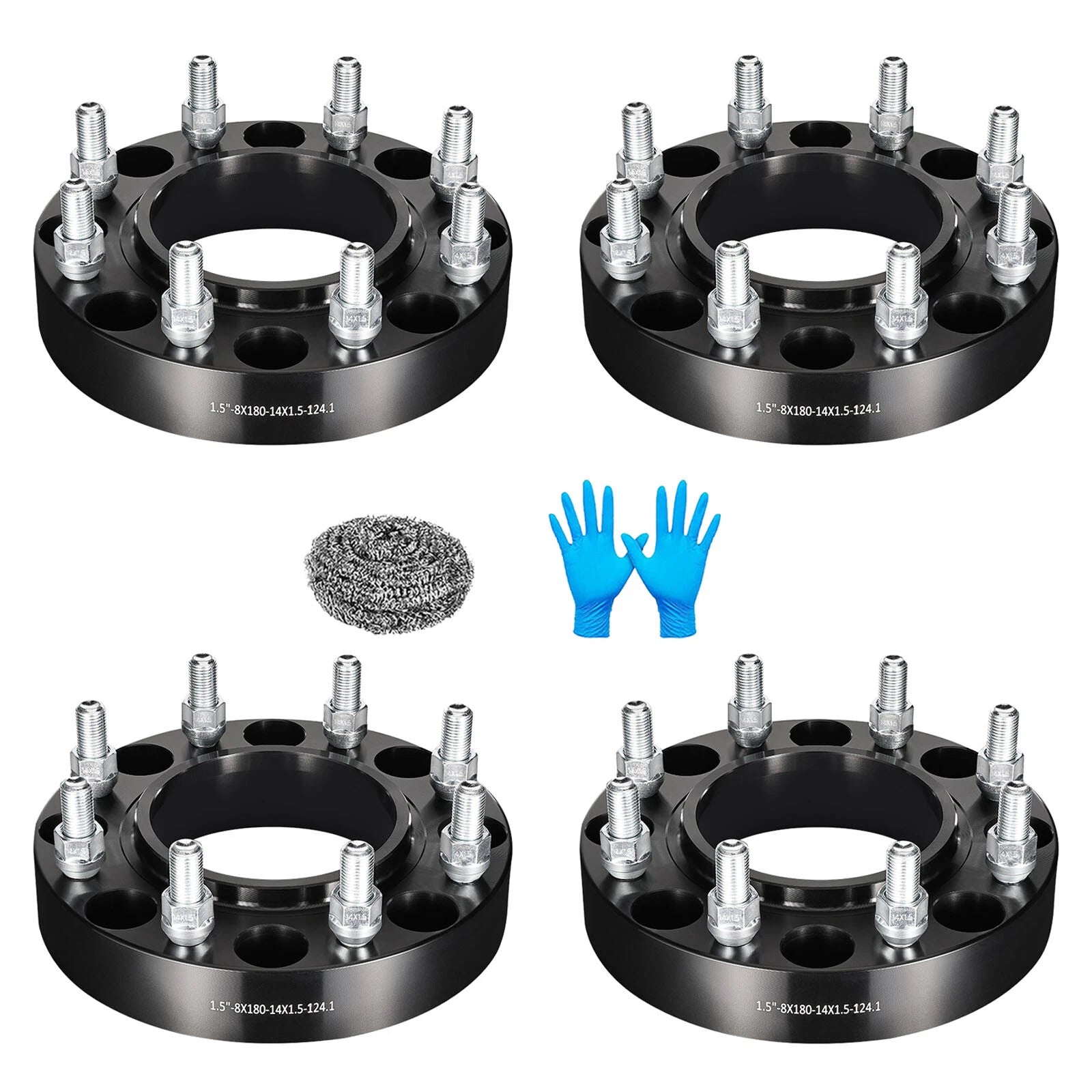 Set of 4 Hubcentric Wheel Spacers 1.5"/2" 8x180 for GMC Chevy Silverado 2500 3500