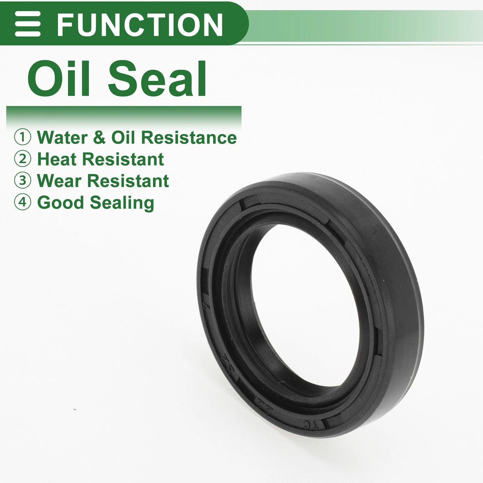 Set of 5 Oil Seal Ring for Rotary Shaft 22x32x7mm NBR Rubber