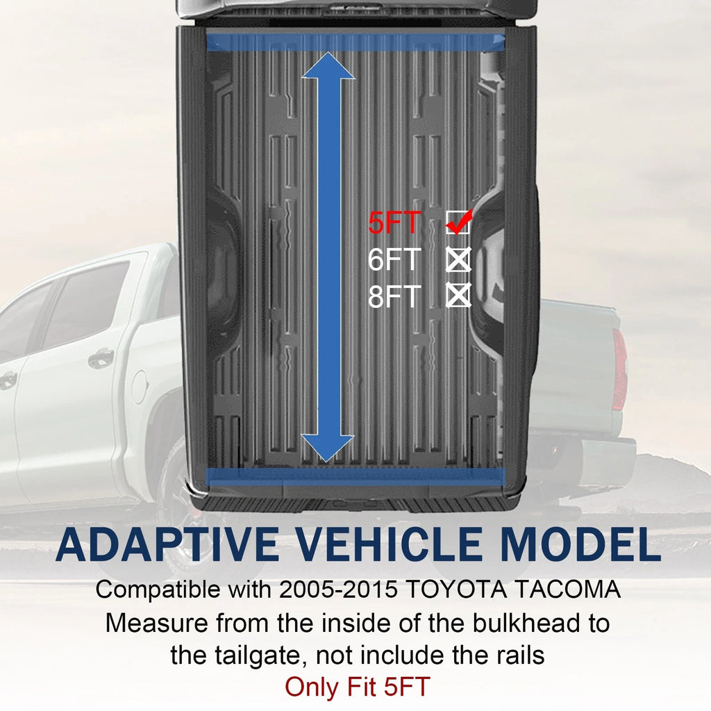 Soft Roll-Up Tonneau Cover for Toyota Tacoma (2005–2015)