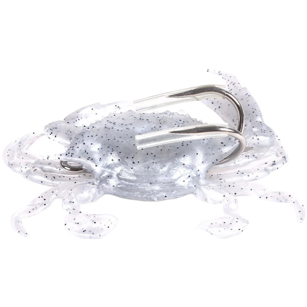 Silicone Crab Lure for Ice Fishing (30g, 19g, 10cm, 8cm) Vibrant Colors