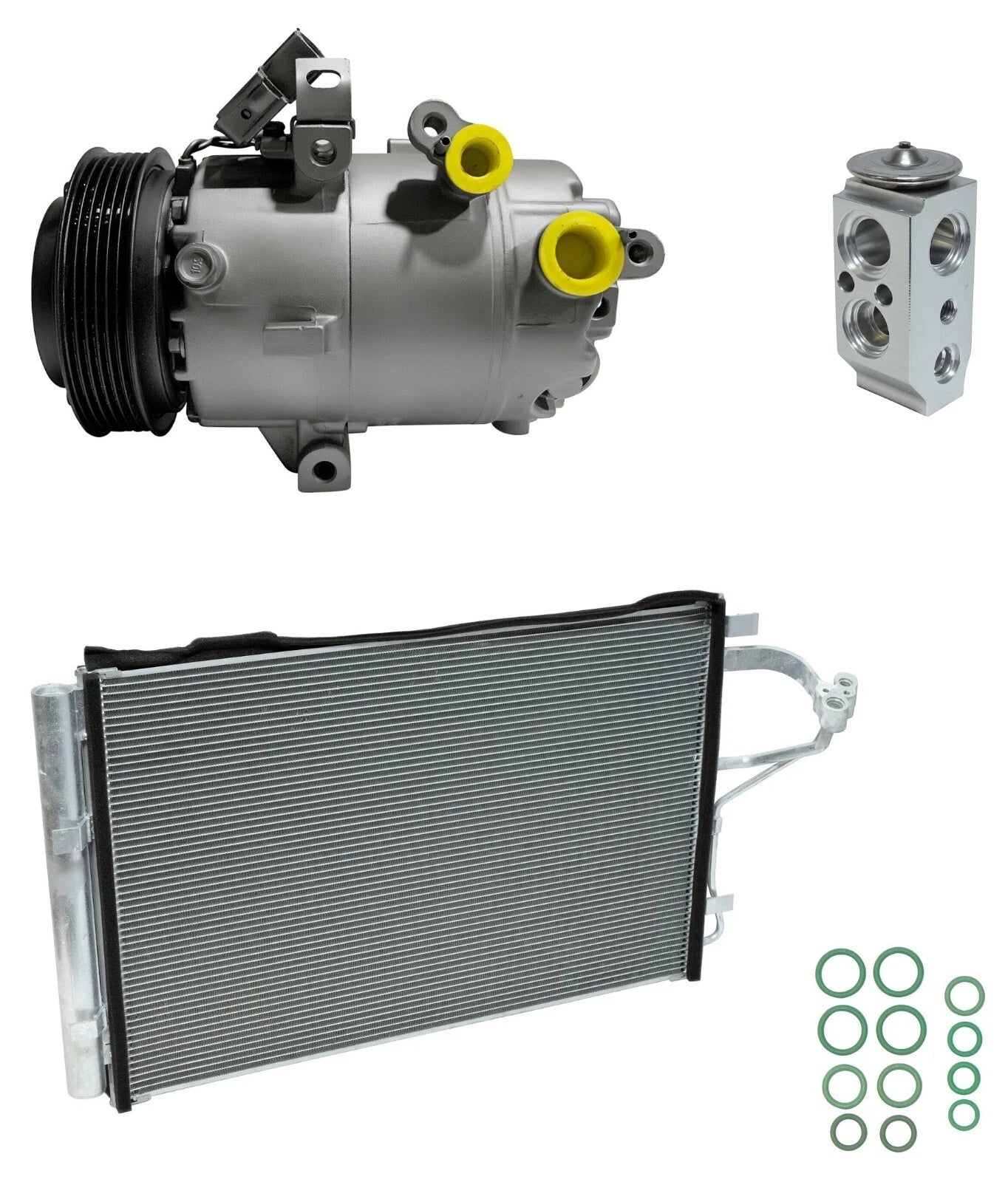 AC Compressor Kit with Condenser for Hyundai Elantra GT 1.8L (2013–2013)