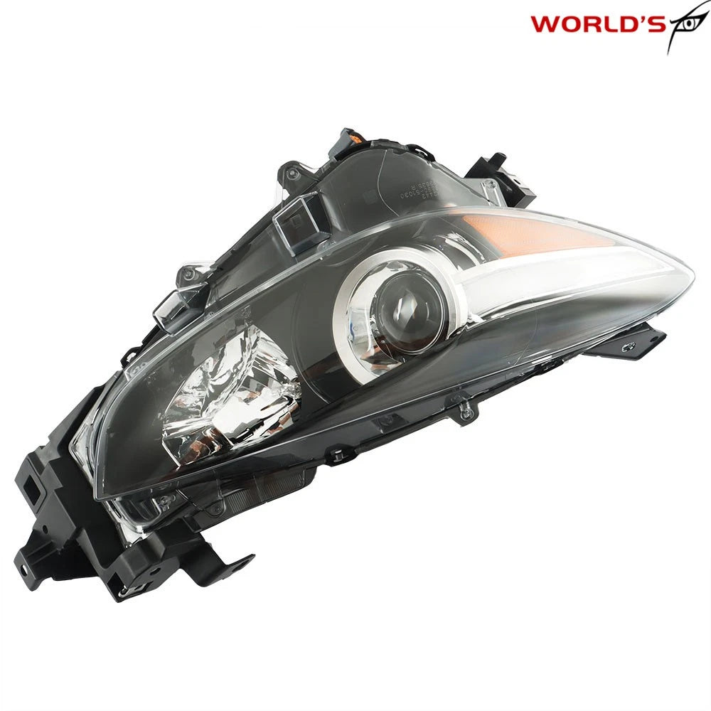 Right Side Headlight for Mazda 3 (2017–2018) Halogen Clear Lens Black Housing