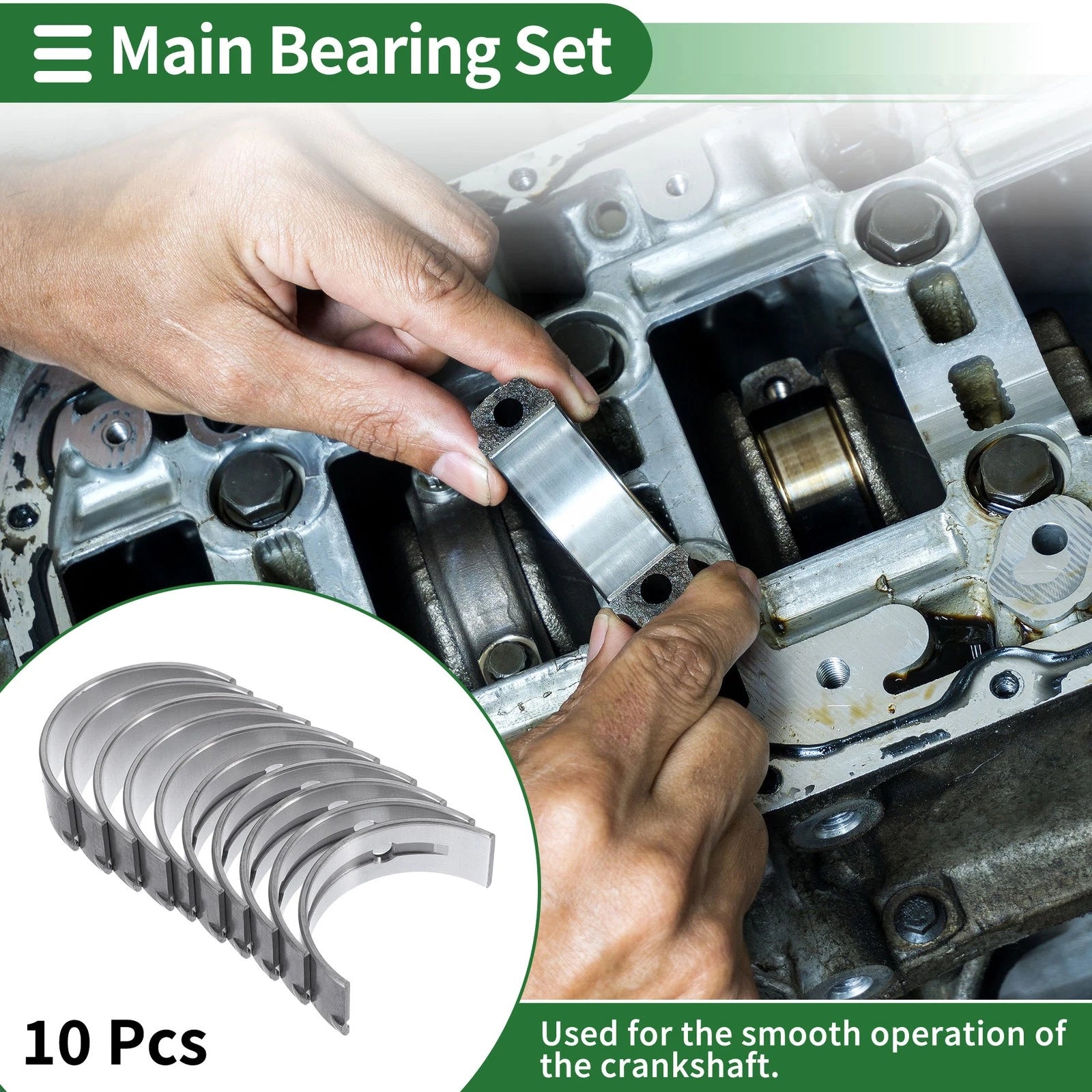 Main Bearing Set No.210202G020 for Hyundai Tucson (2010–2015)