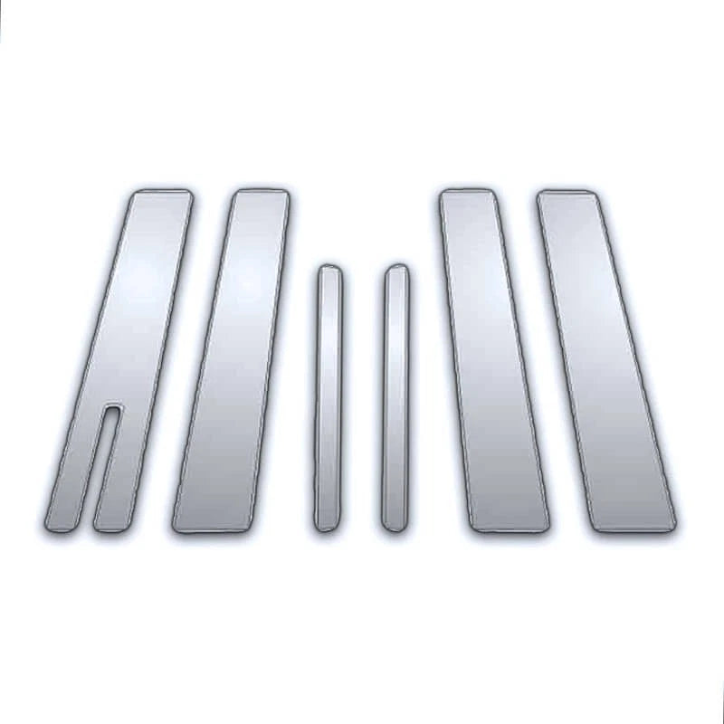 6Pc Chrome Pillar Post Covers for Lincoln Aviator (2004–2009)