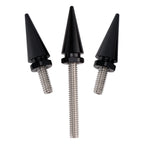 3X Black 1/2"-20 Windshield Fairing Mounting Spike Bolts for Touring (2014–2025)