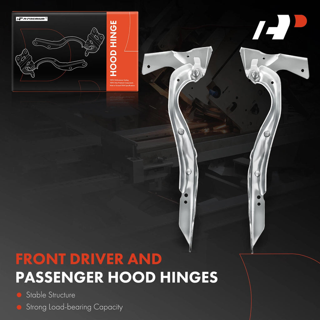 2X Front Hood Hinge for Ford Expedition (2007-2012) Lincoln Navigator (2007-2017)
